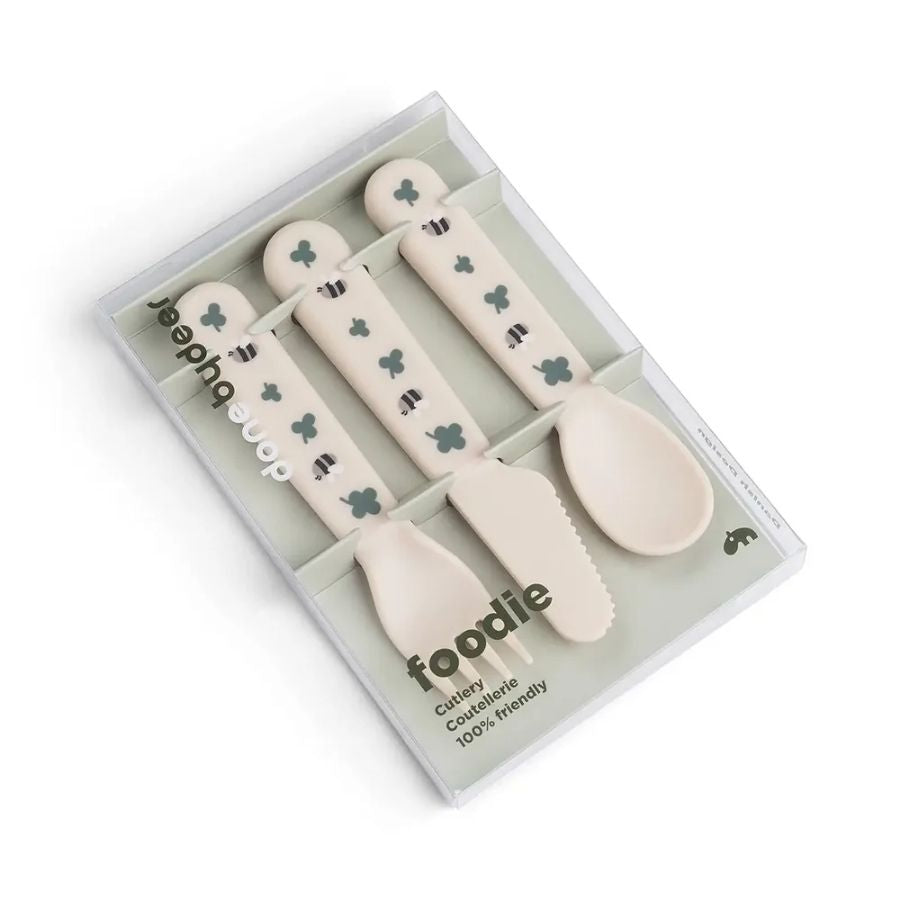 Foodie Cutlery Set Tiny Farm Sand
