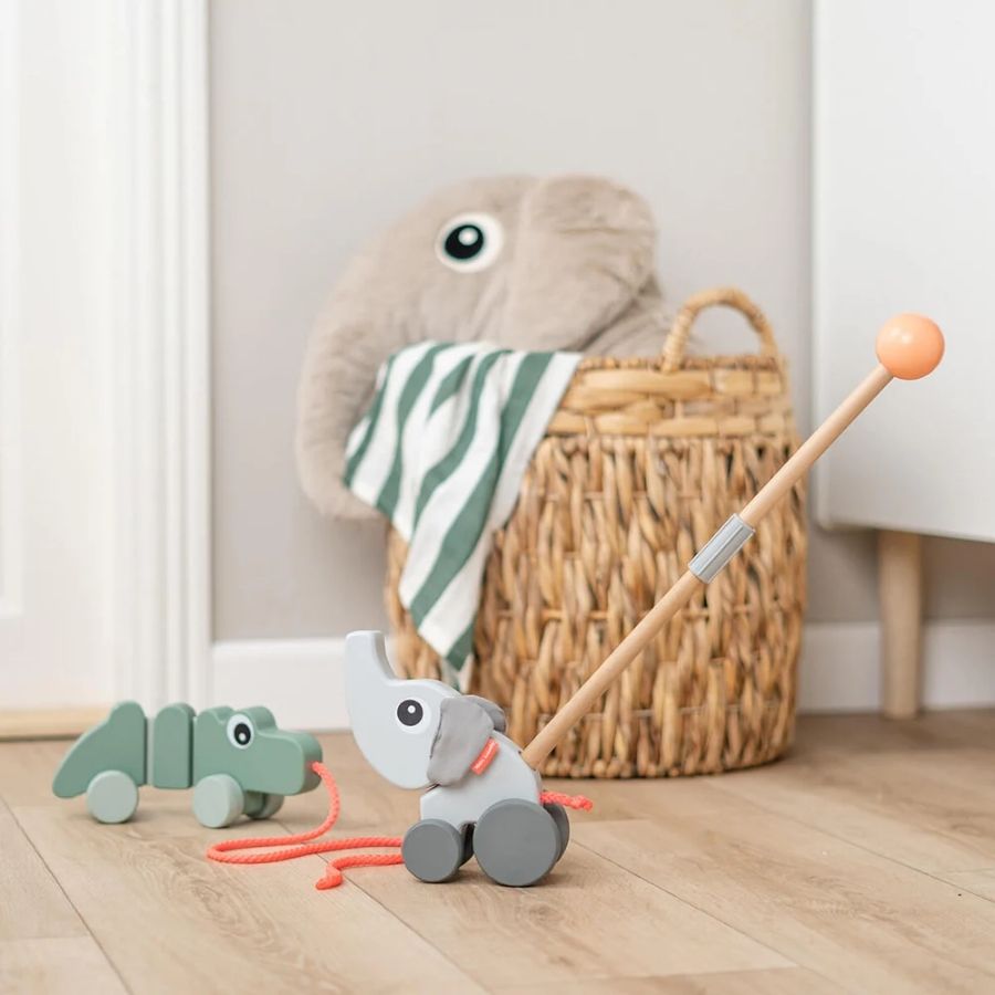 Pull-Along Wiggle Toy – Croco Green