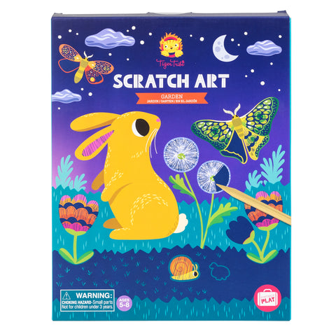 Tiger Tribe | Scratch Art - Garden | 8 Colourful Scratch Cards