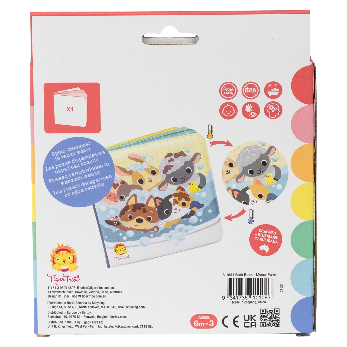 Bath Book - Waterproof Foam Baby Bath Toy for Sensory Play and Early Learning