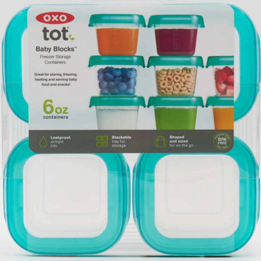 Baby Blocks Freezer Storage Containers Multipack for Breast Milk and Baby Food Storage