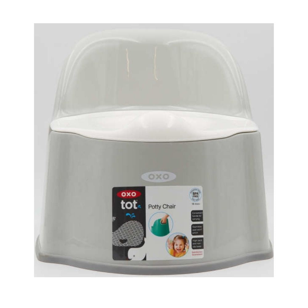 كرسي المرحاض - رمادي