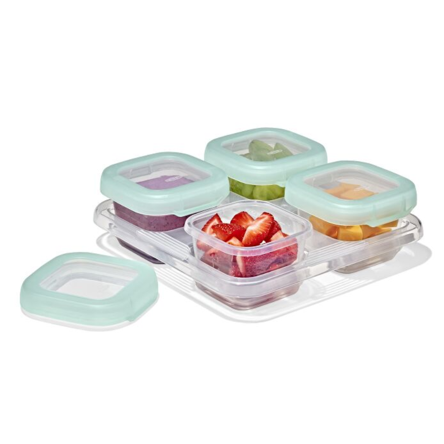 Baby Blocks Food Storage Containers for Breastmilk, Baby Food and Snacks — Leakproof