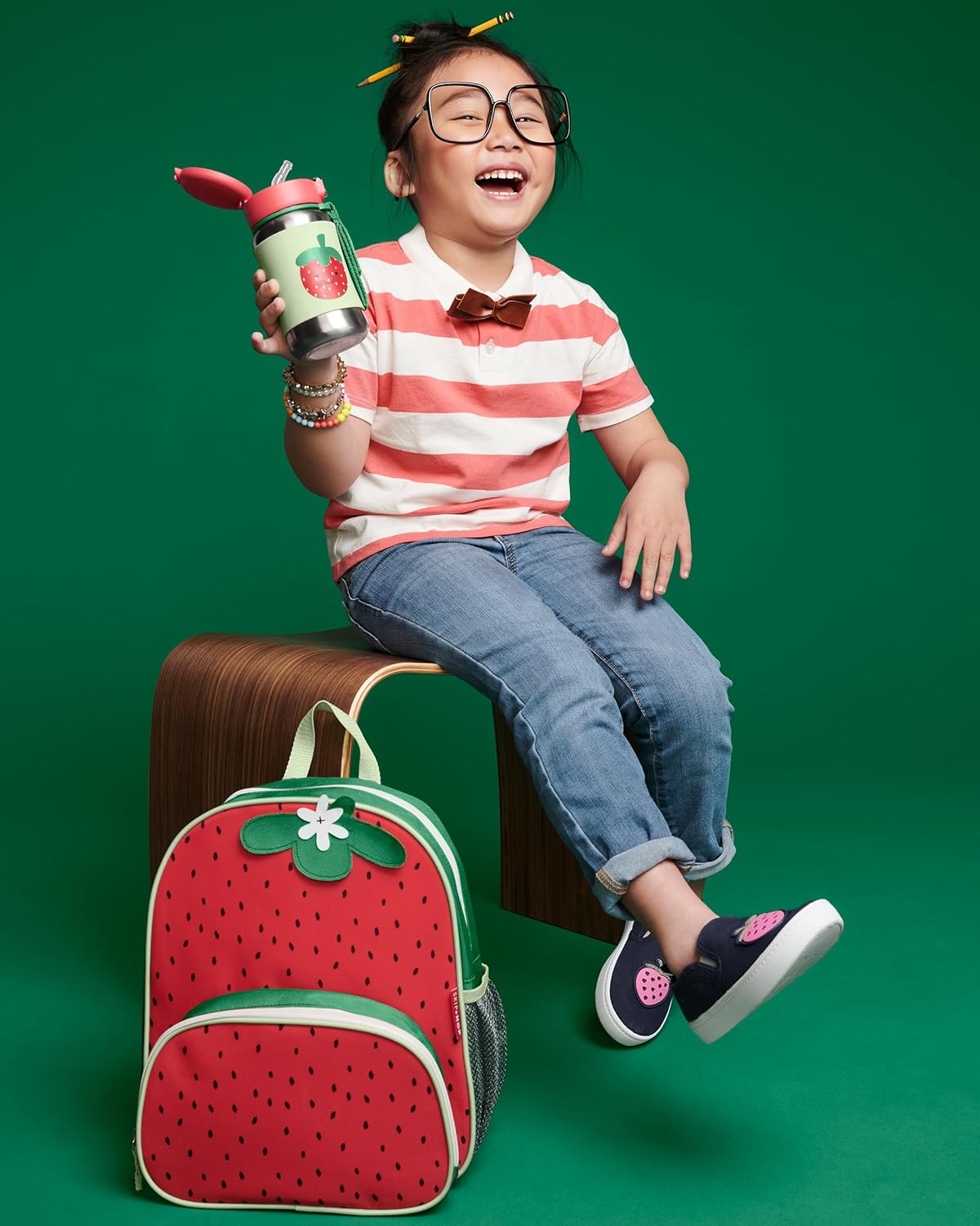 Spark Style Ss Straw Bottle Strawberry