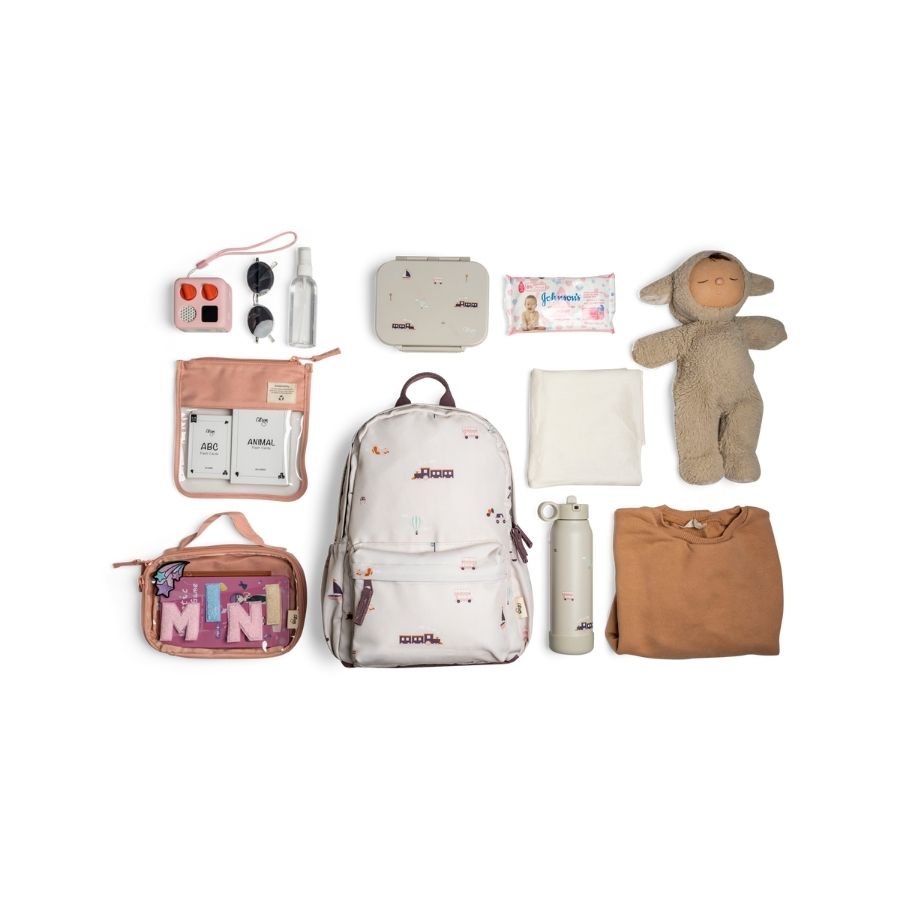 Medium Backpack with Playful Themed Prints for Kids, Durable School Bag for Everyday Use