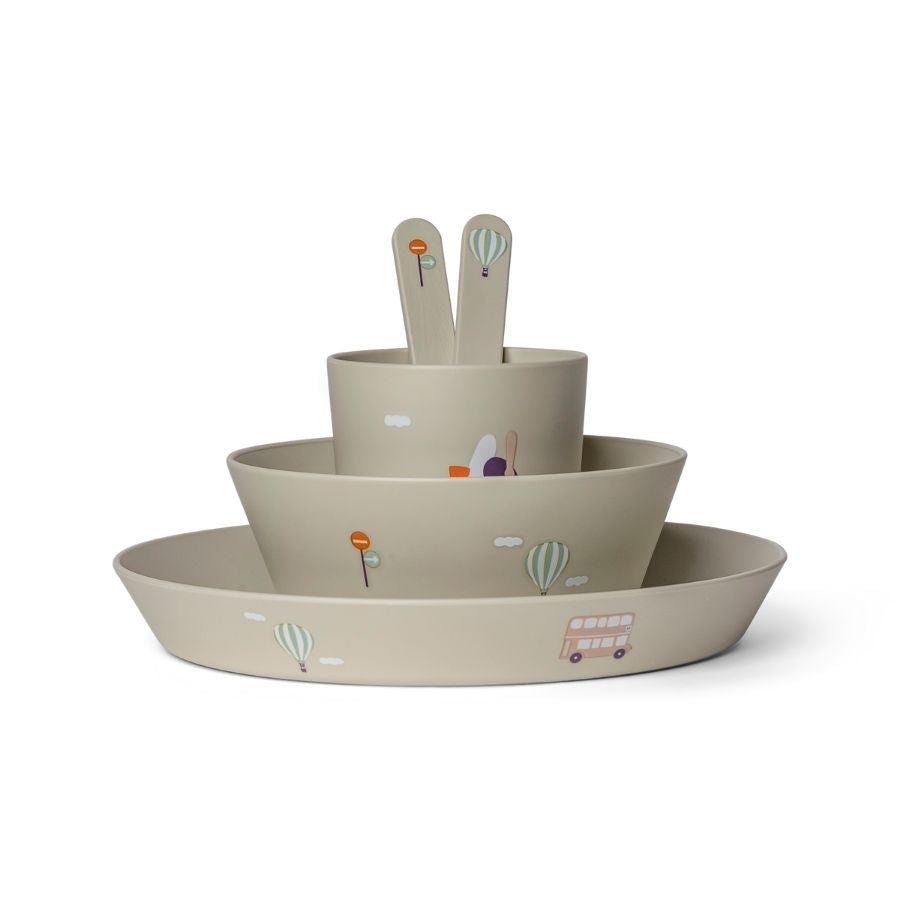 Bio Based Tableware Set for Kids - Sustainable Eco-Friendly Dinnerware Collection