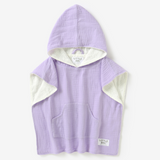 LITTLE SOL+ | Hooded Beach Towel - Lavender | Age 0-2