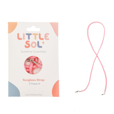 LITTLE SOL+ | Sunglass Strap - Bubblegum Pink | 100% Durable