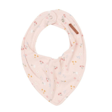 Bandana Bib Little Pink Flowers - Perfect for Babies