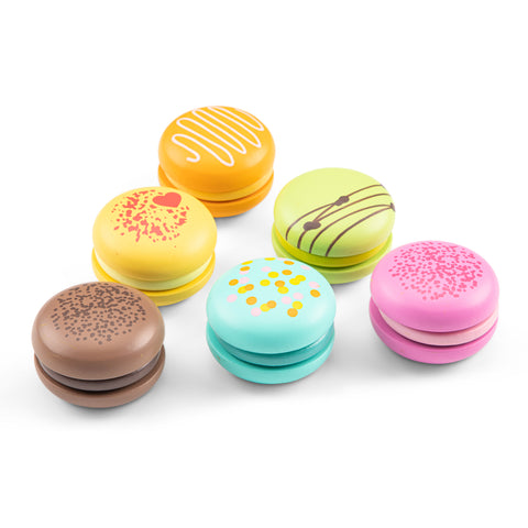 New Classic Toys | Macarons - 6 Pieces | Wooden Toy Set