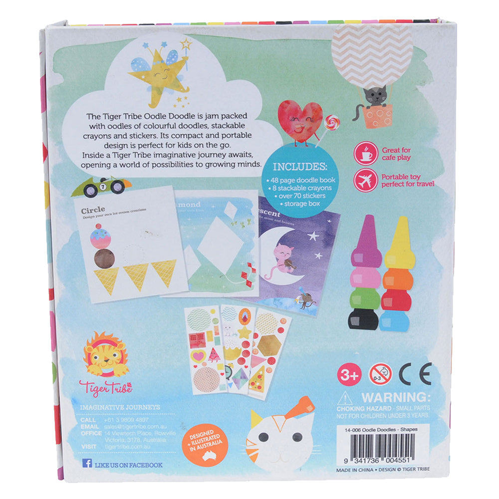 Oodle Doodle Crayon Set - Shapes - Sweet Pea Kids