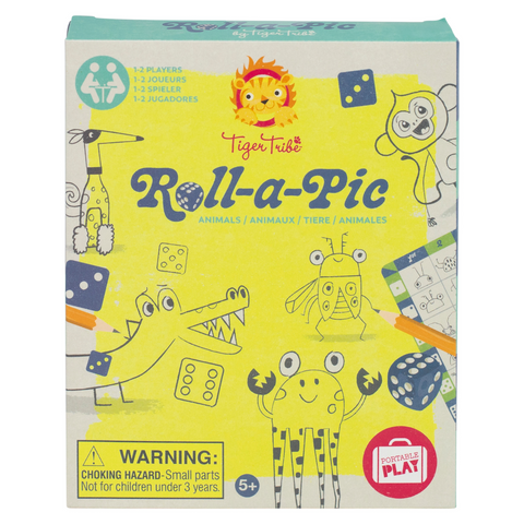 Tiger Tribe | Roll A Pic - Animals Colouring Set | 5 Years+