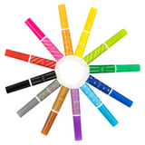 Tiger Tribe | Junior Washable Markers | 12 Vibrant Colours | Order Online