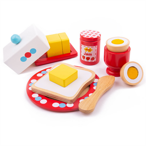 Bigjigs | Wooden Breakfast Time Set | Age 3+ | Sweet Pea