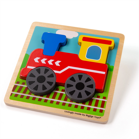Bigjigs | Chunky Lift Out Train Puzzle | Sweet Pea Toddler Toys