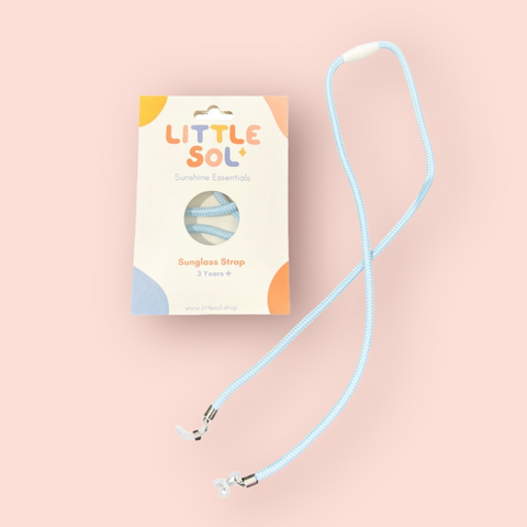 LITTLE SOL+ | Sunglass Strap - Pastel Blue | 100% Durable