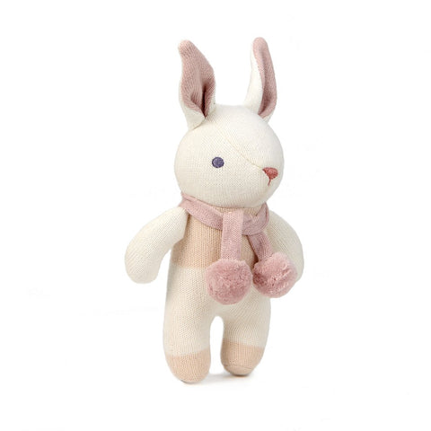 Gift-Ready | ThreadBear Design | Baby Threads Cream Bunny Rattle