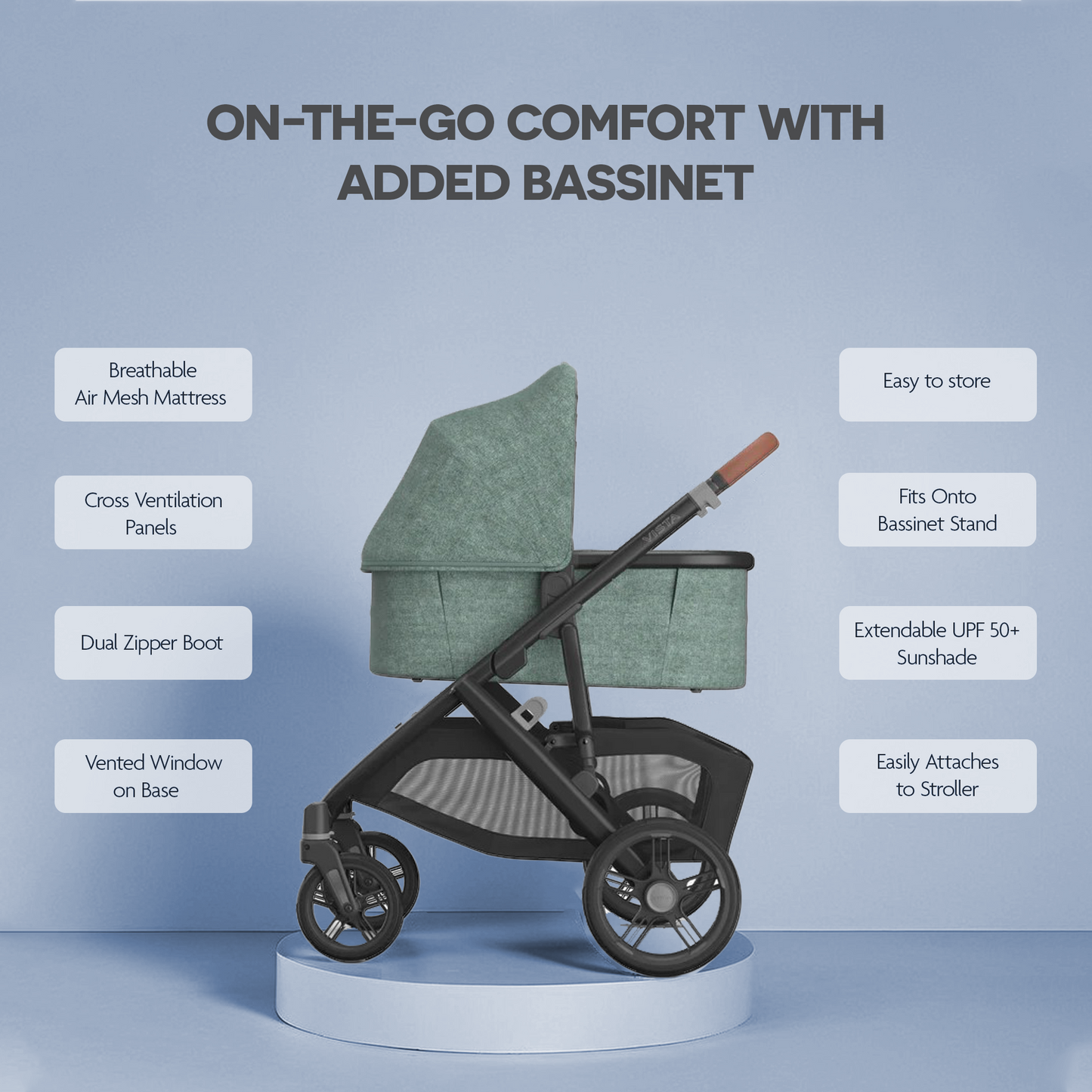 Vista V3 Stroller - Carbon Frame