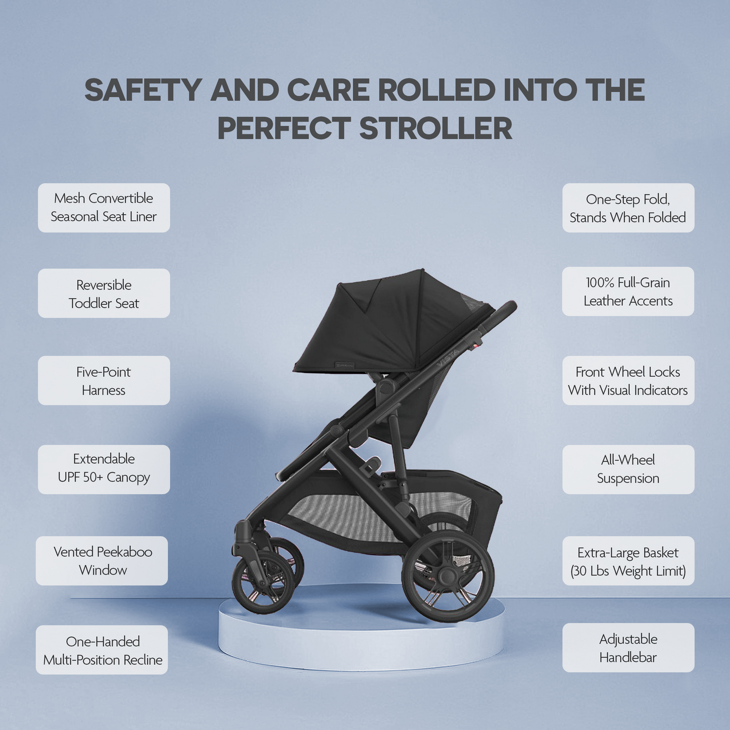 Vista V3 Stroller - Carbon Frame