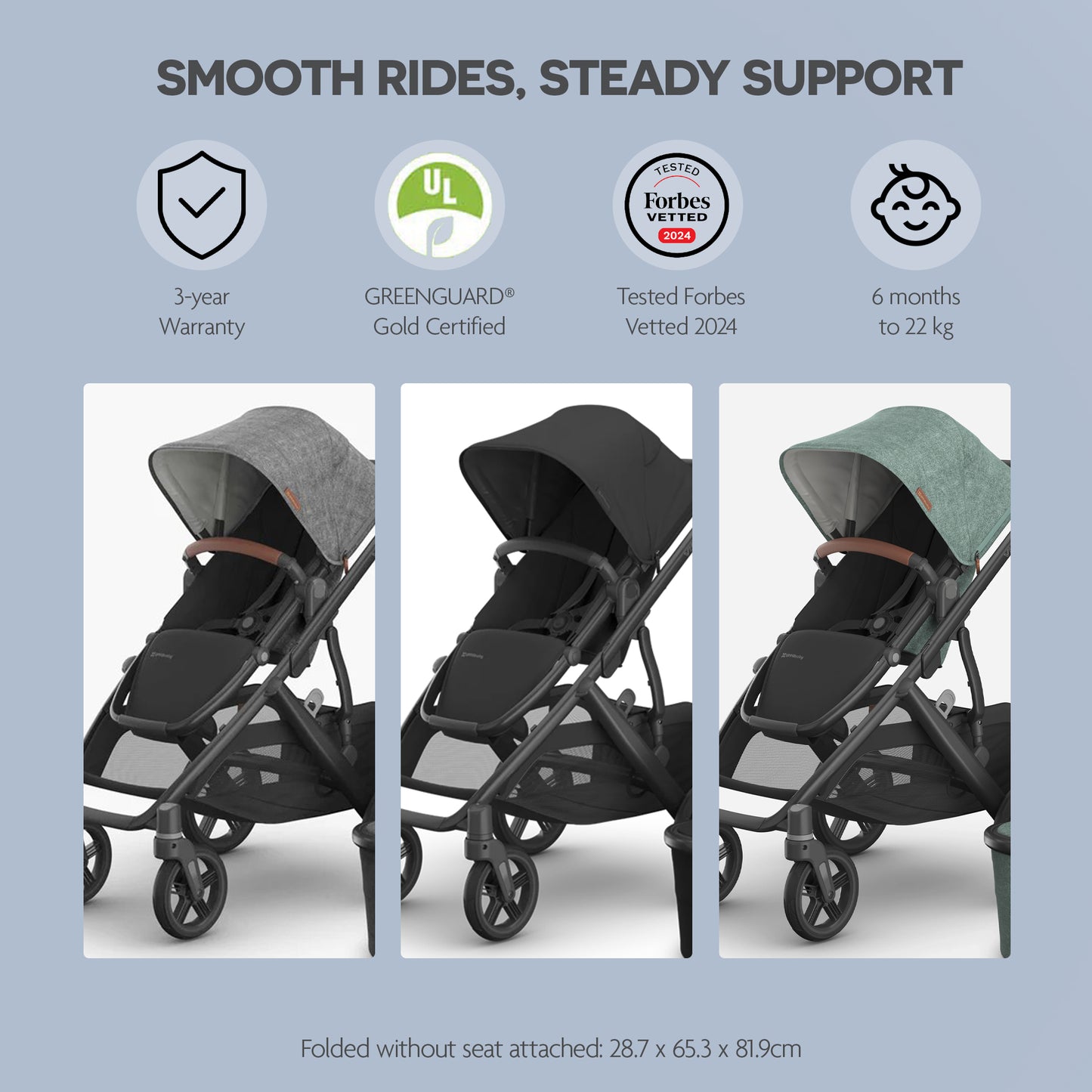 Vista V3 Stroller - Carbon Frame