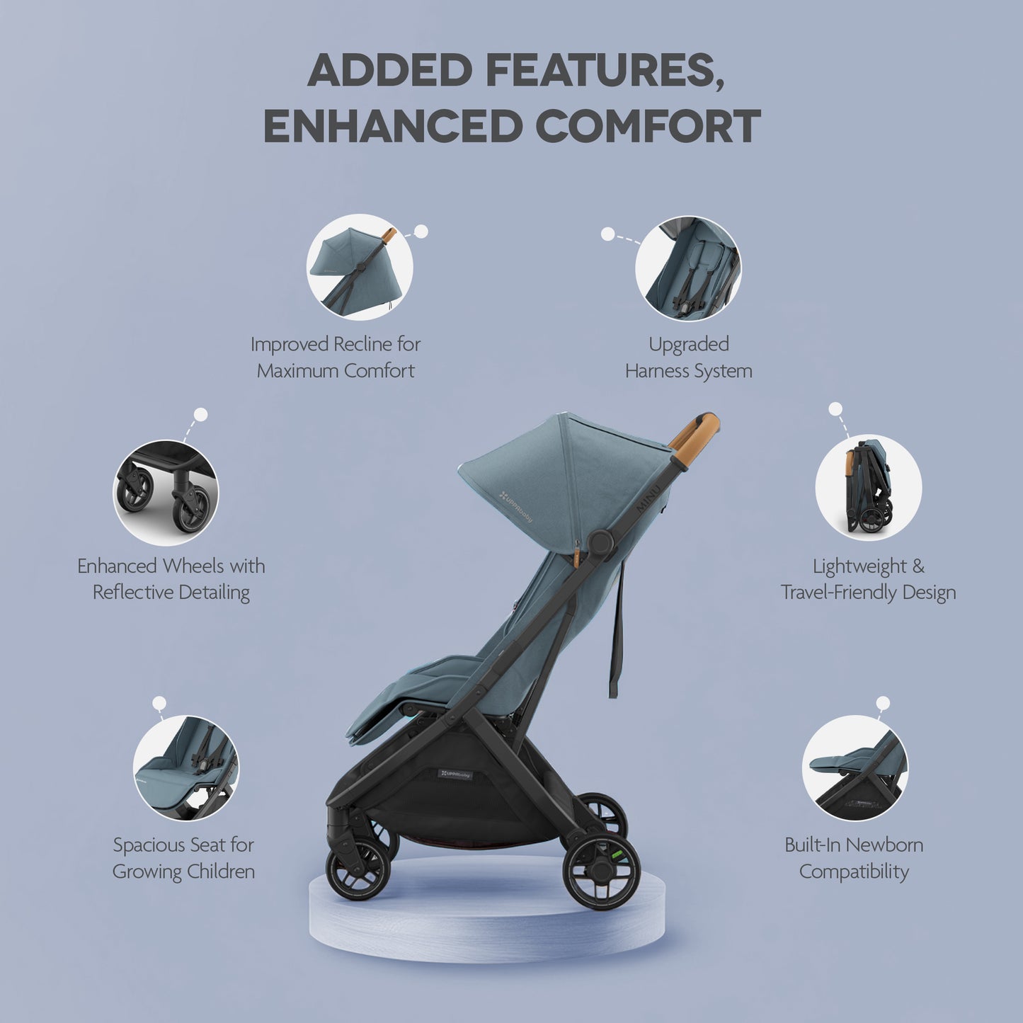 Minuv3 Stroller  - Charcoal | Carbon Frame |