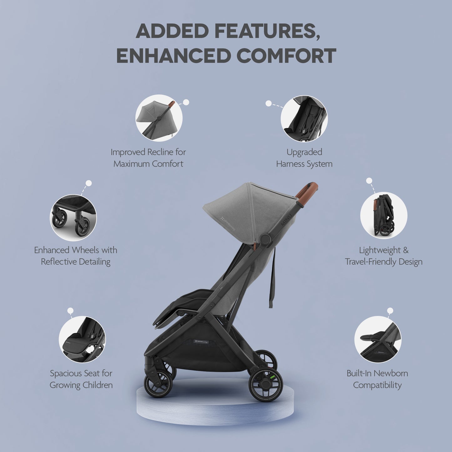 Minuv3 Stroller  - Charcoal | Carbon Frame |