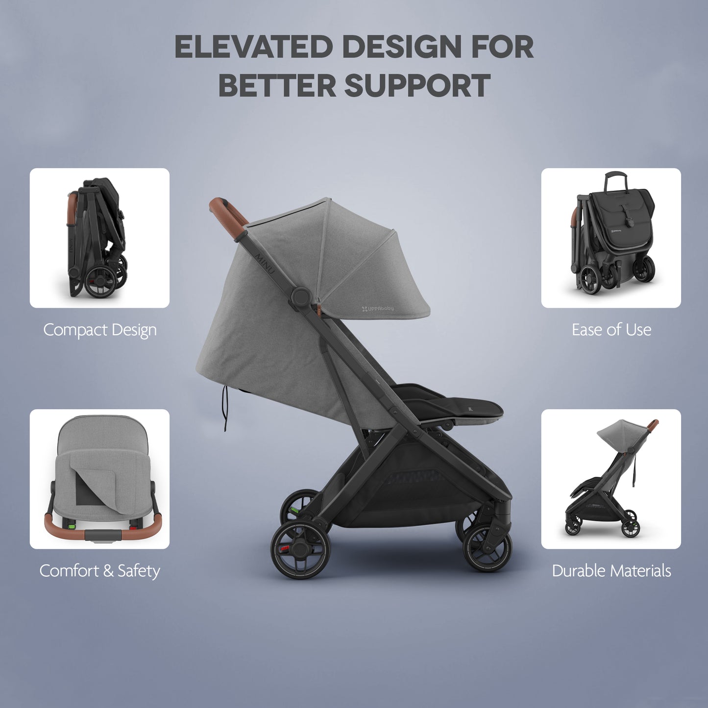Minuv3 Stroller  - Charcoal | Carbon Frame |