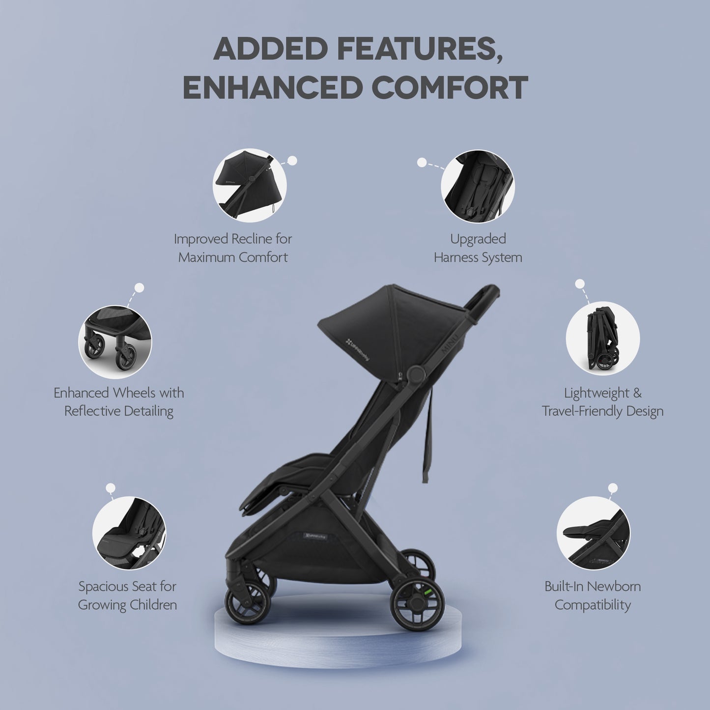 Minuv3 Stroller  - Charcoal | Carbon Frame |