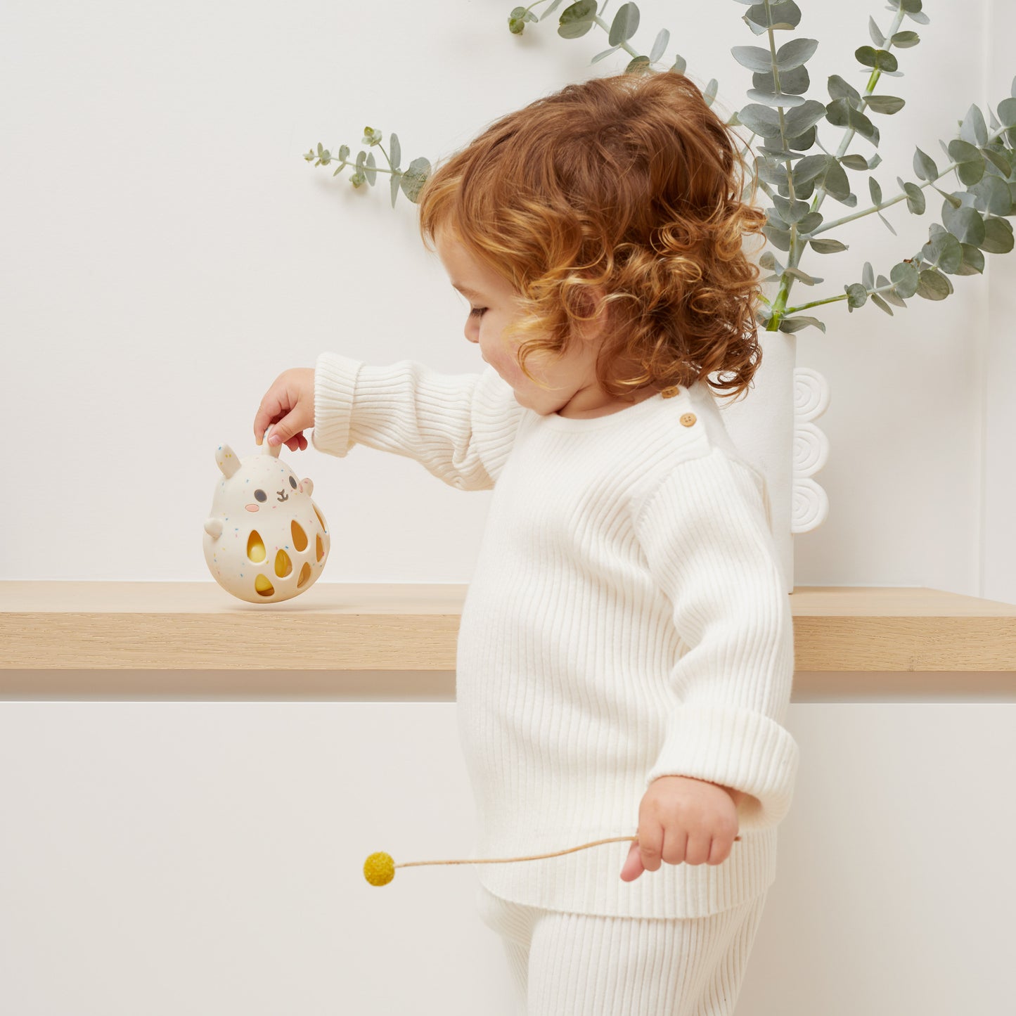 Silicone Baby Rattle - Soft Teether Toy for Infants and Newborns, BPA-Free