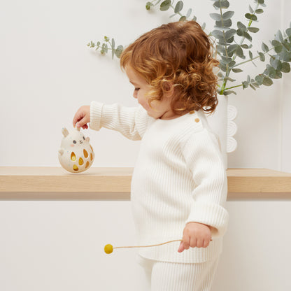 Silicone Baby Rattle - Soft Teether Toy for Infants and Newborns, BPA-Free