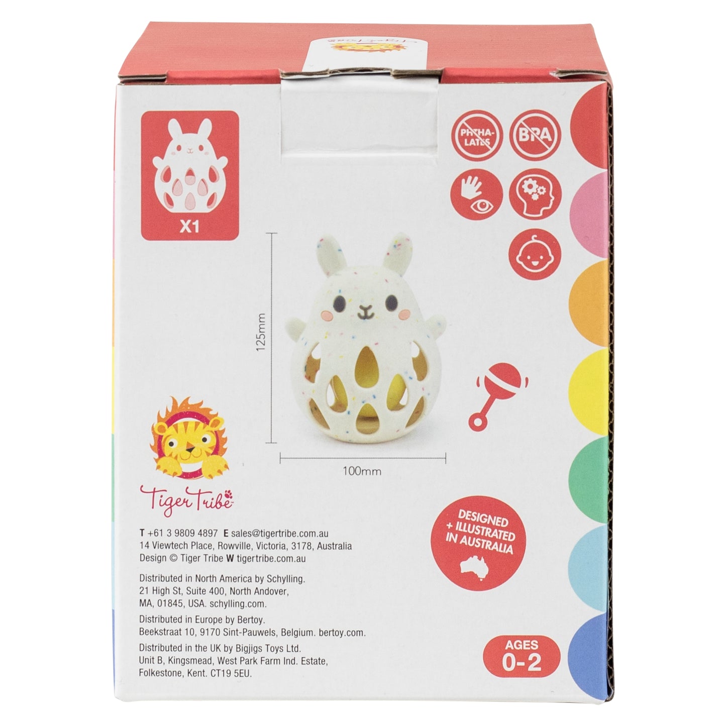 Silicone Rattle - Bunny - DAMAGED BOX