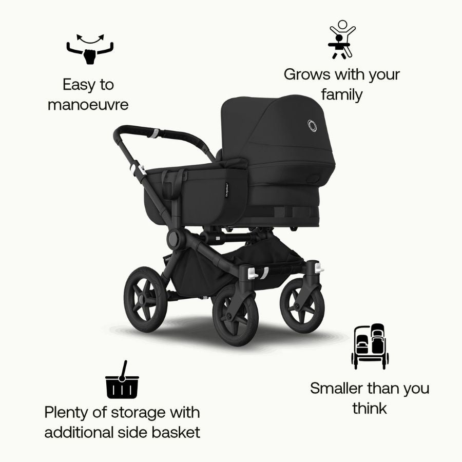 bugaboo donkey 5 mono complete - black/midnight Donkey 5 Mono Complete Stroller – Sweet Pea