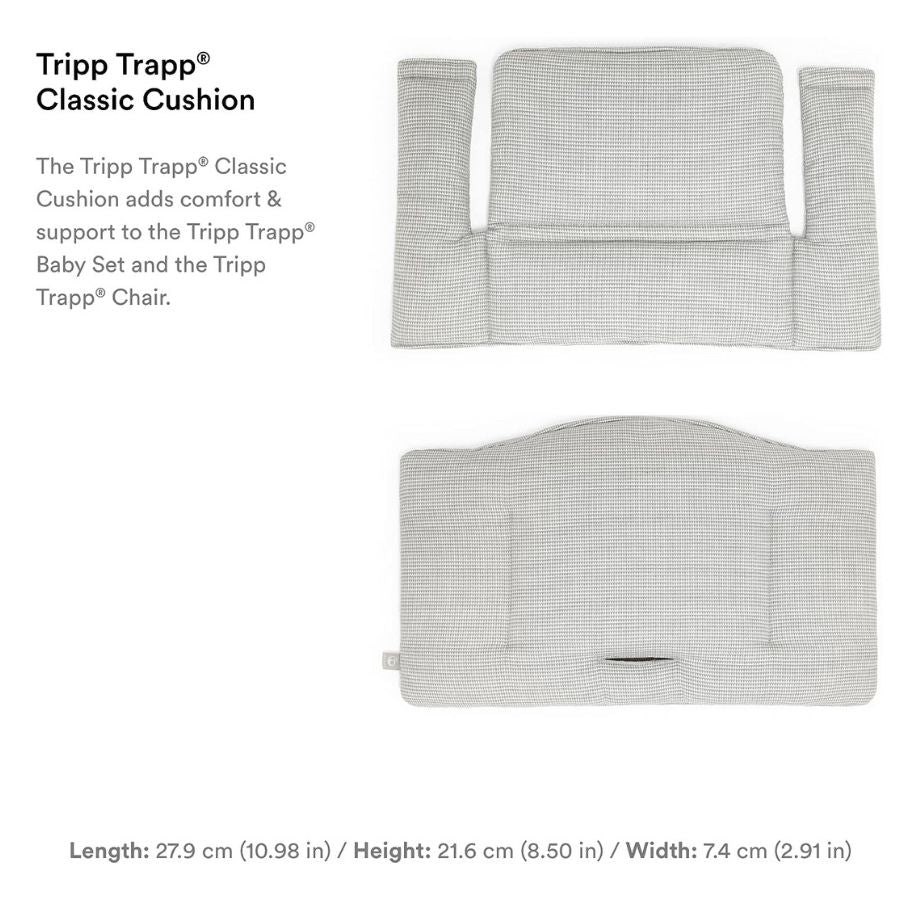 وسادة تريب تراب الكلاسيكية باللون الرمادي النوردي