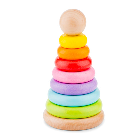 New Classic Toys | Rainbow Stacking Toy | Damaged Box