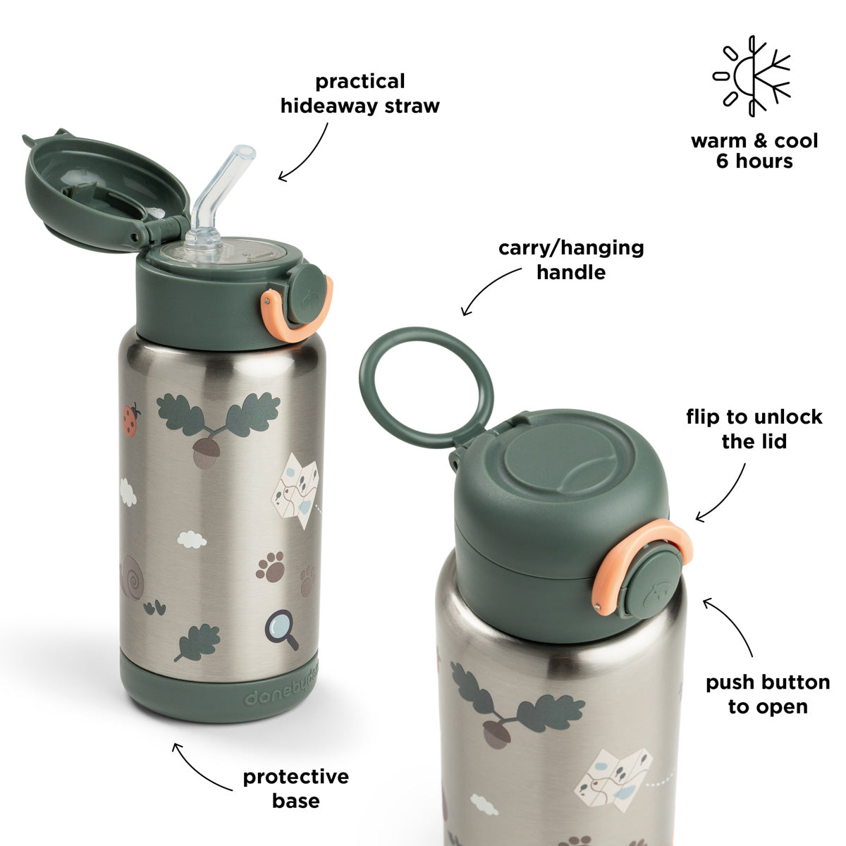 Insulated Straw Bottle 340 ml