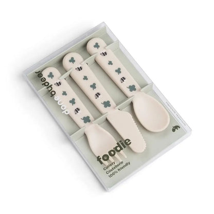 Foodie Cutlery Set Tiny Farm Sand