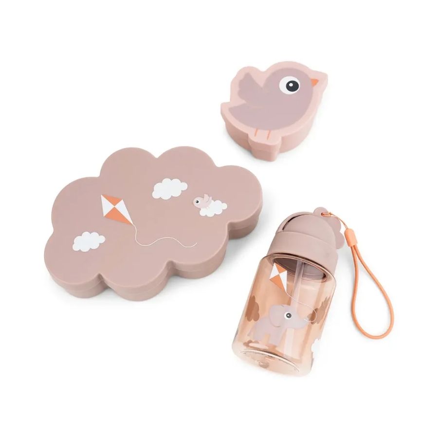 Lunch & Snack Box with Straw Bottle - Playground