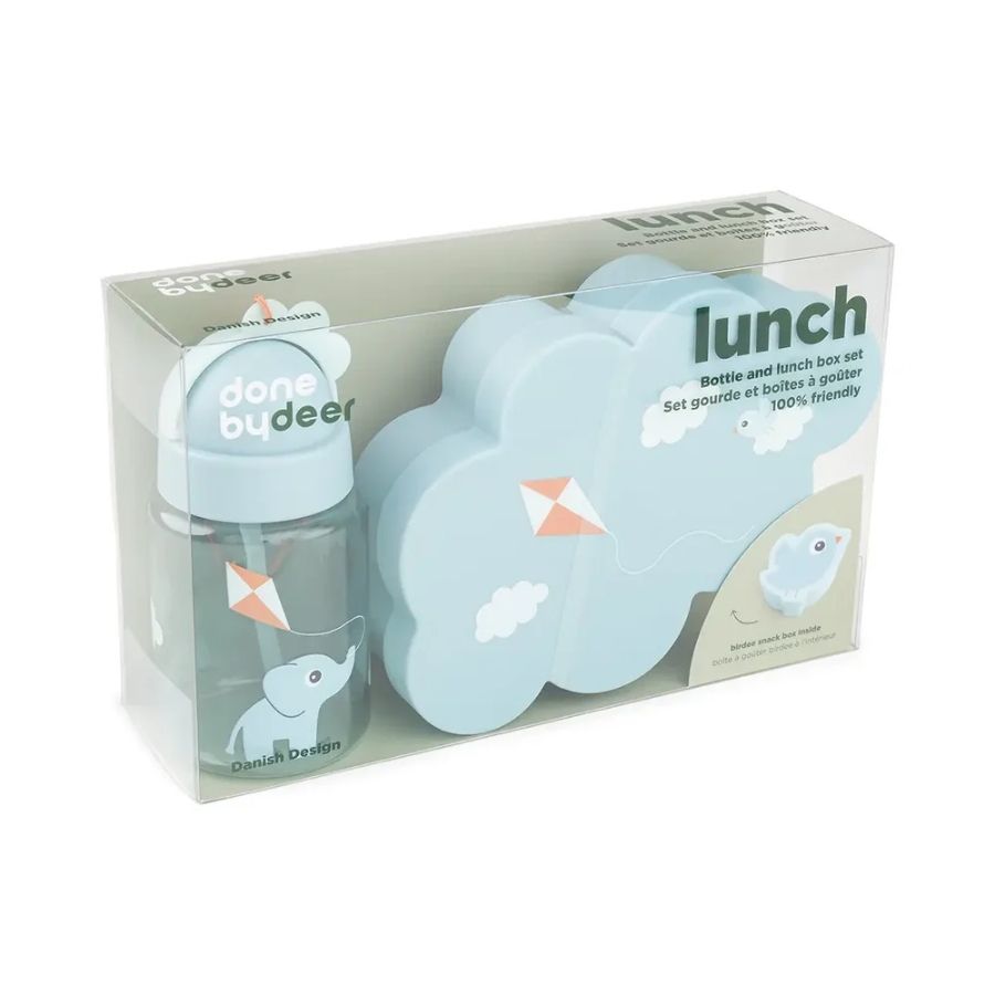 Lunch & Snack Box with Straw Bottle - Playground
