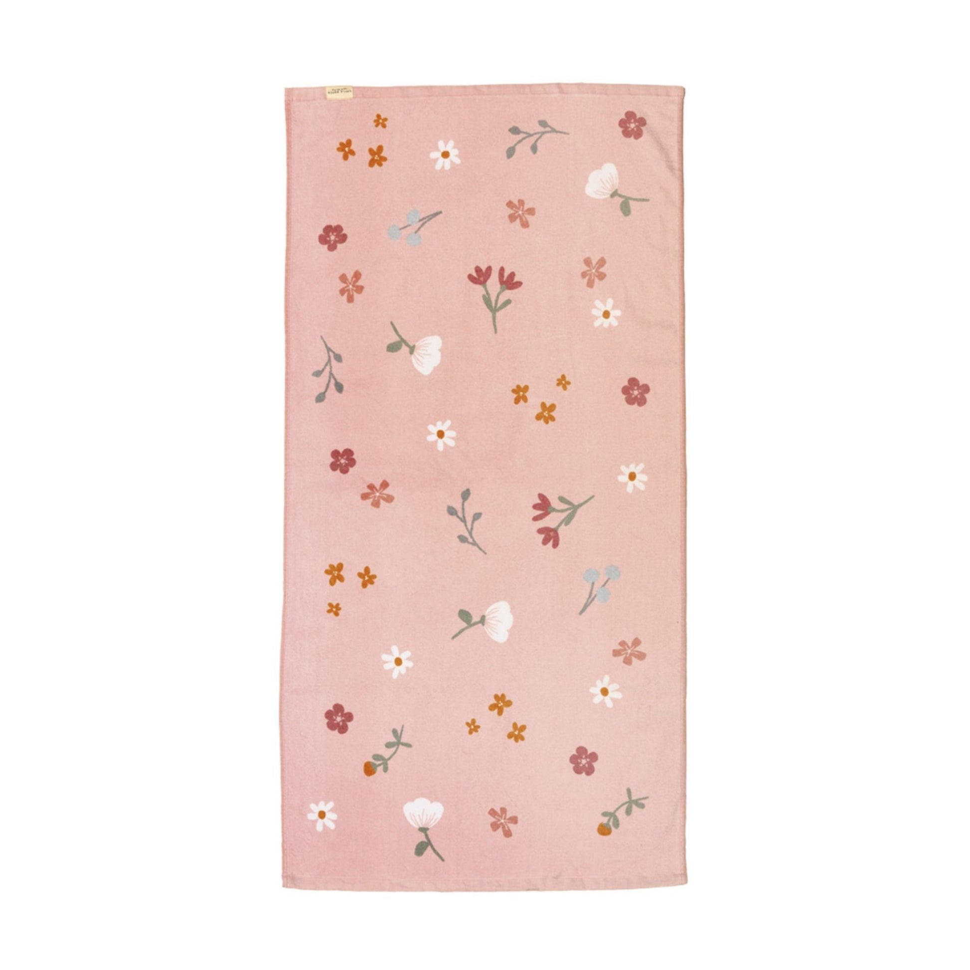 Bath Towel Flowers & Butterflies - 100% Organic Cotton