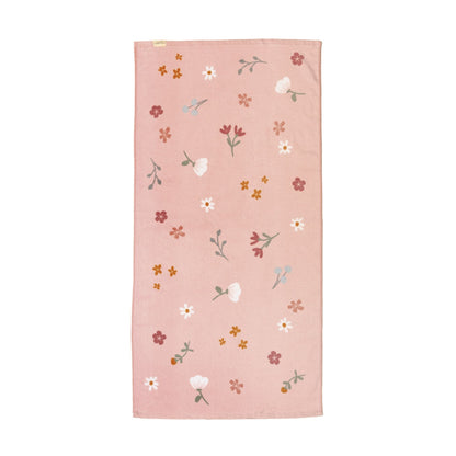 Bath Towel Flowers & Butterflies - 100% Organic Cotton