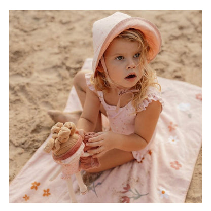 Bath Towel Flowers & Butterflies - Little Dutch