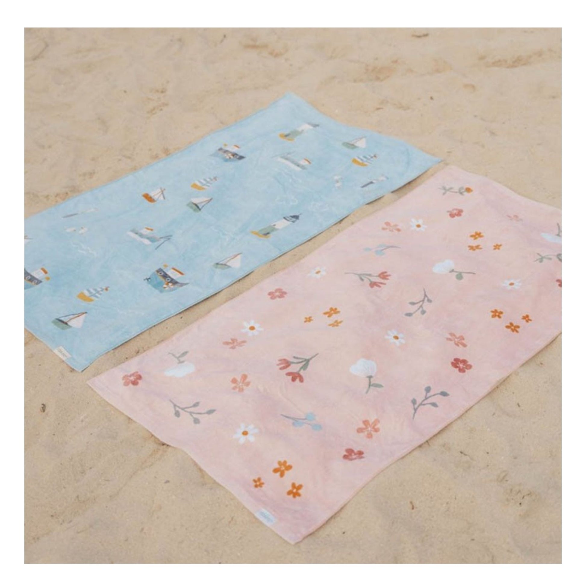 Bath Towel Flowers & Butterflies - Measurements: 60x120cm