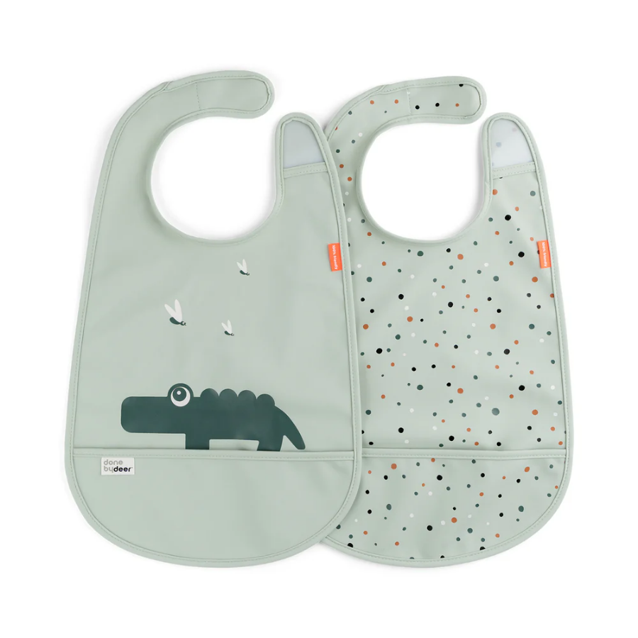 Bib With Velcro 2 Pack