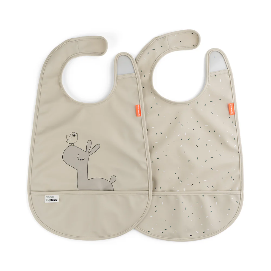 Bib With Velcro 2 Pack