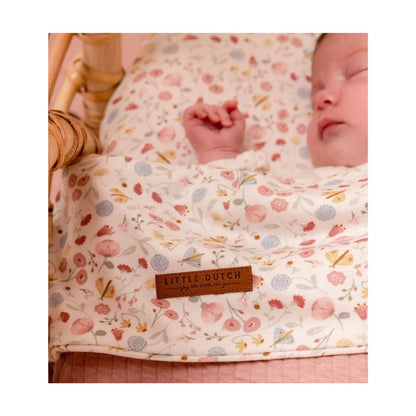 Cot Blanket Flowers & Butterflies - Little Dutch