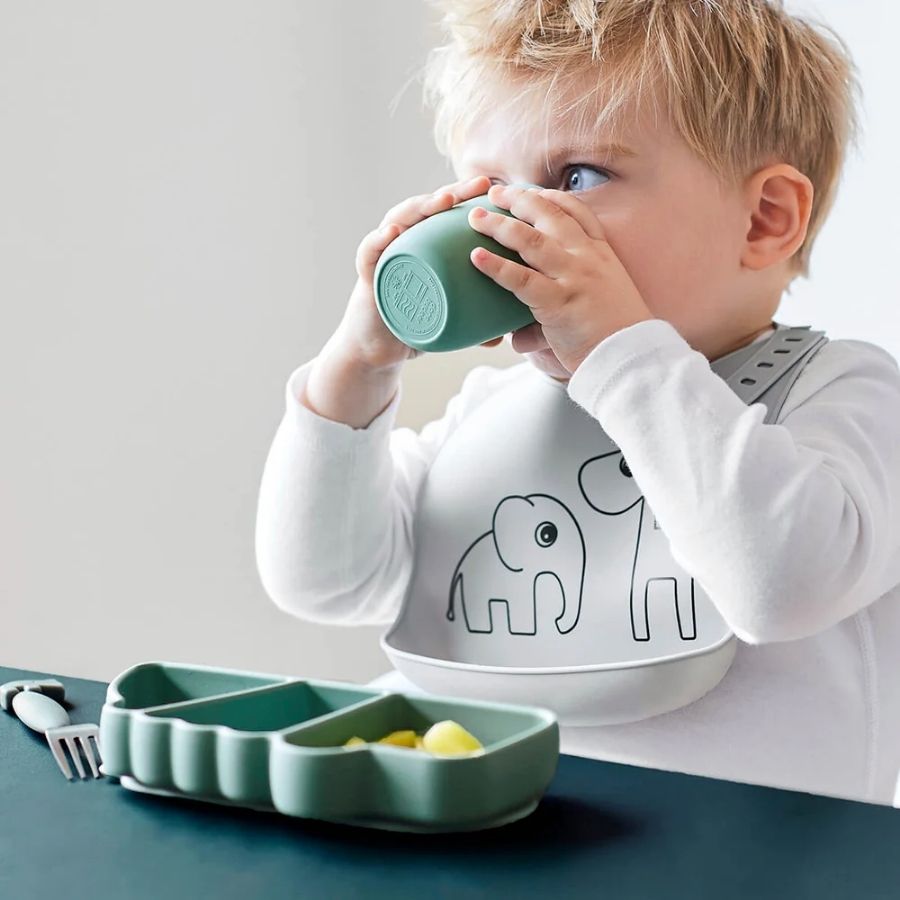 Silicone Stick & Stay Snack Plate