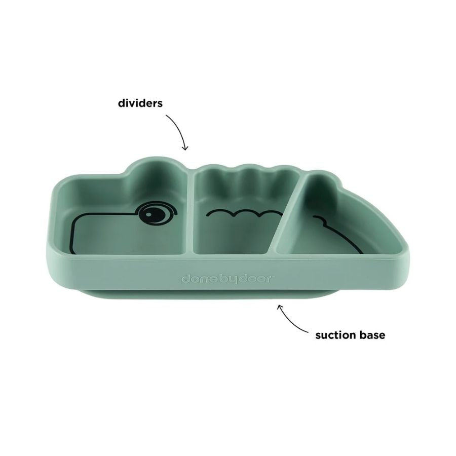 Silicone Stick & Stay Snack Plate