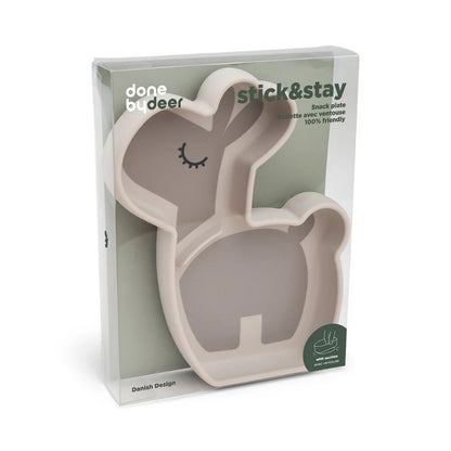 Silicone Stick & Stay Snack Plate