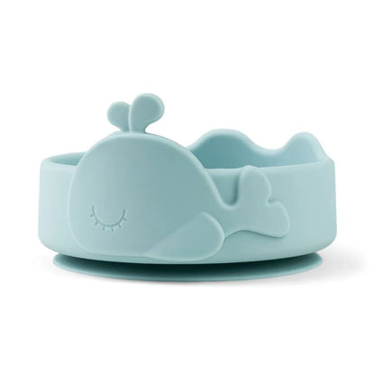 Silicone Stick & Stay Bowl & Baby Spoon - Wally