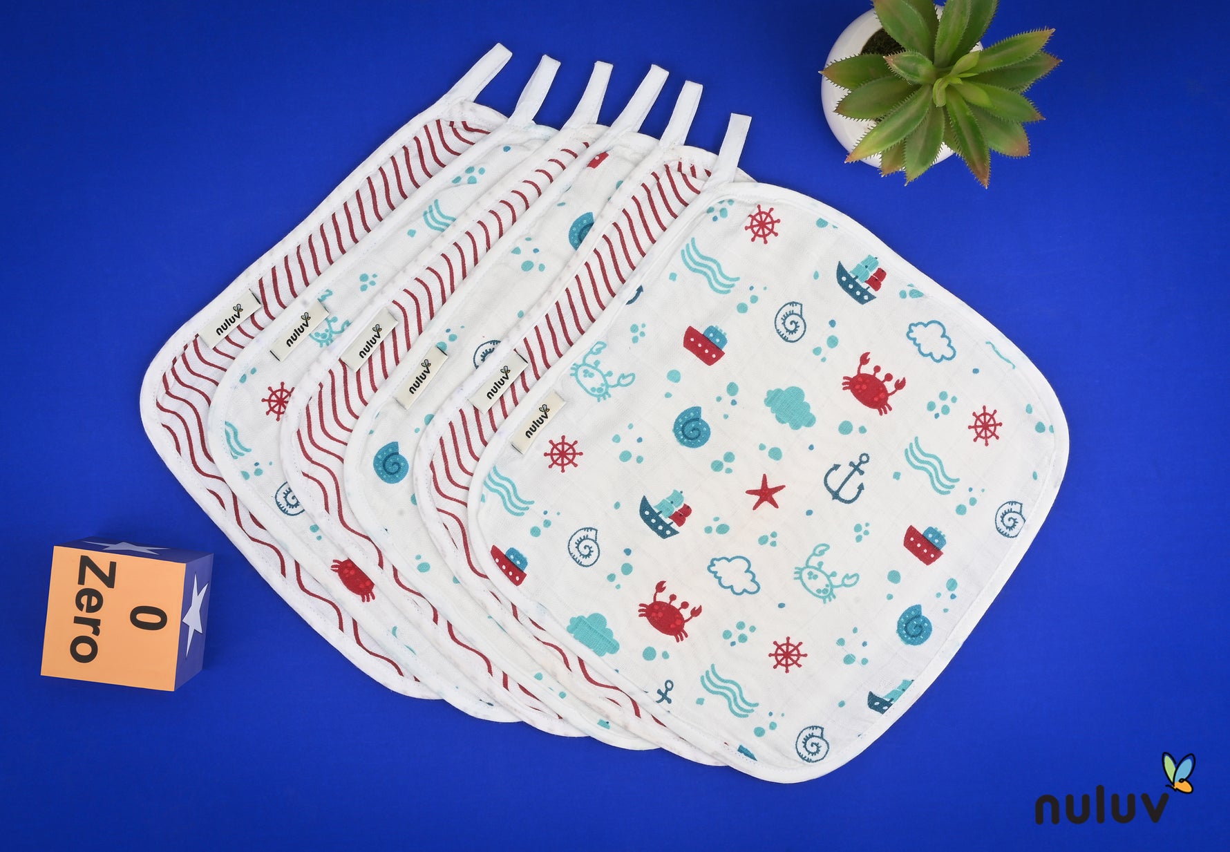 Anchor Baby Cloths and Swaddle Wraps Multi-Item Set for Infant Care Essentials